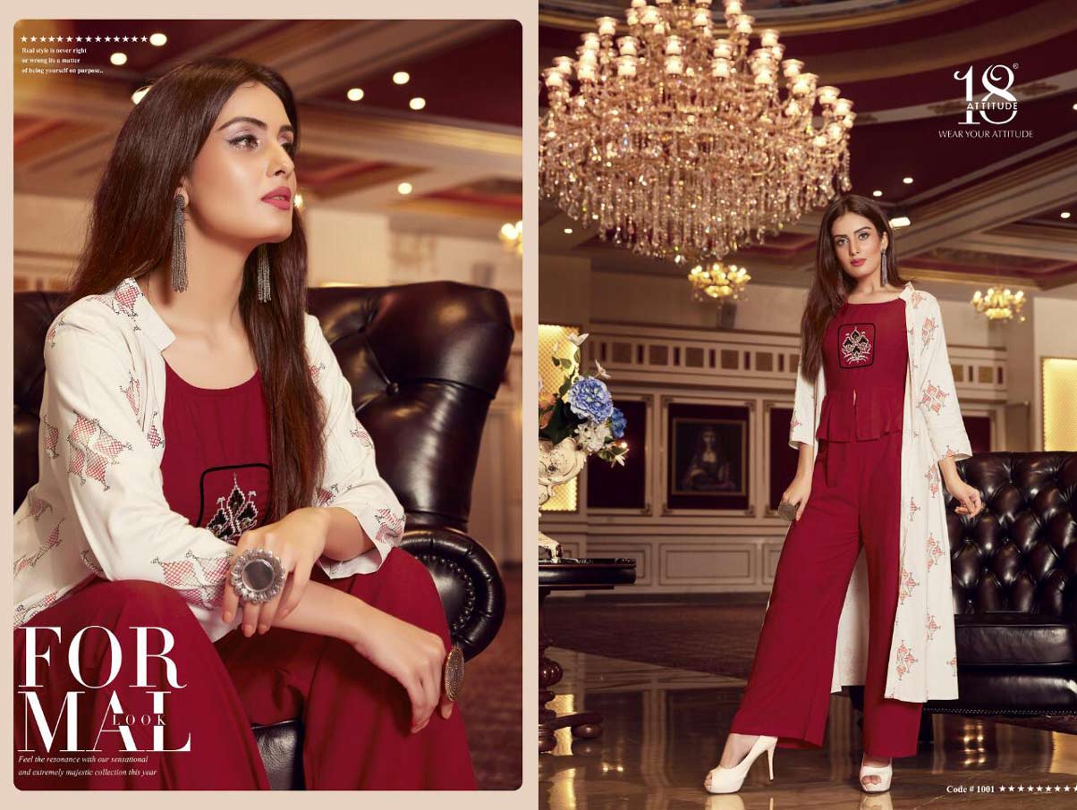 Sho Sha Vol-1 18-Attitude Indo Western Kurtis Set Sho Sha Vol-1 18-Attitude Indo Western Kurtis Set